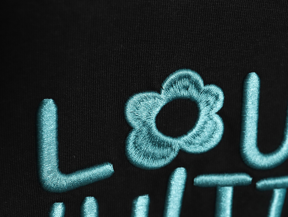l0*is V*t0n small blue flower logo embroidered letter long sleeve tsk1