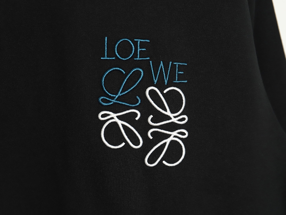 L0ew* simple contrast logo embroidered long sleeve tsk1