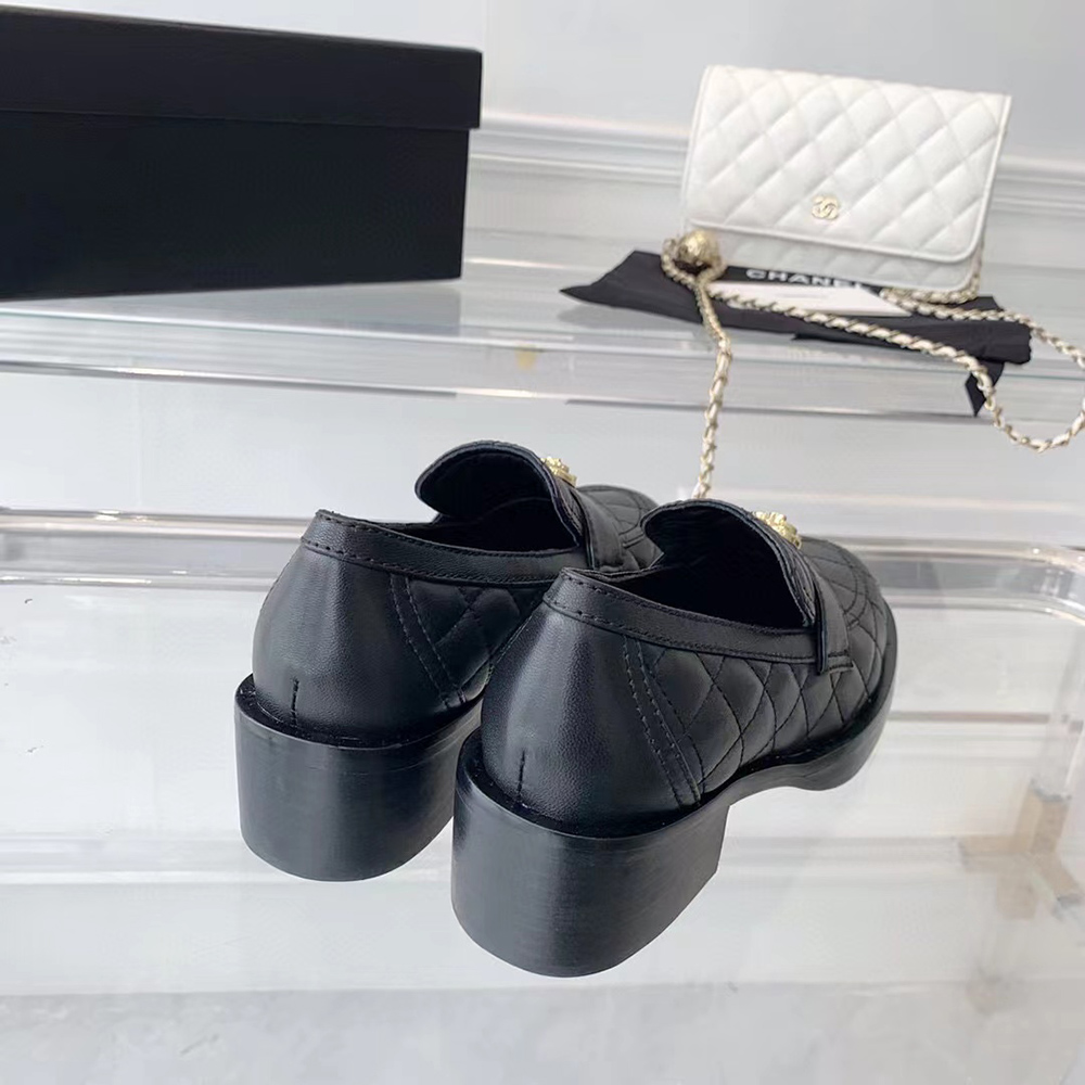 Ch*el cc heart loafers