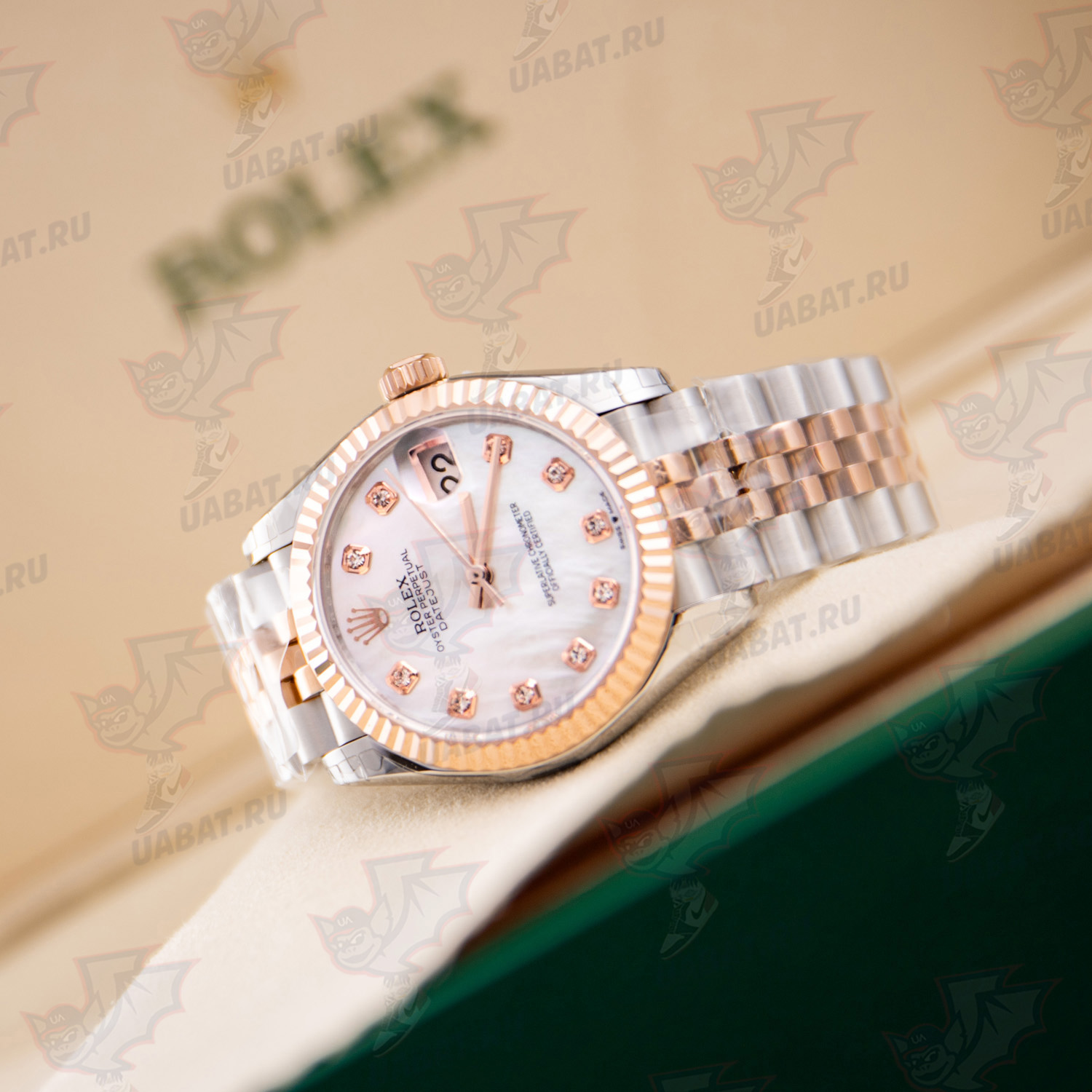 datejust 31mm mop 278271 rose gold & steel jubilee mop Di*m*nd dial