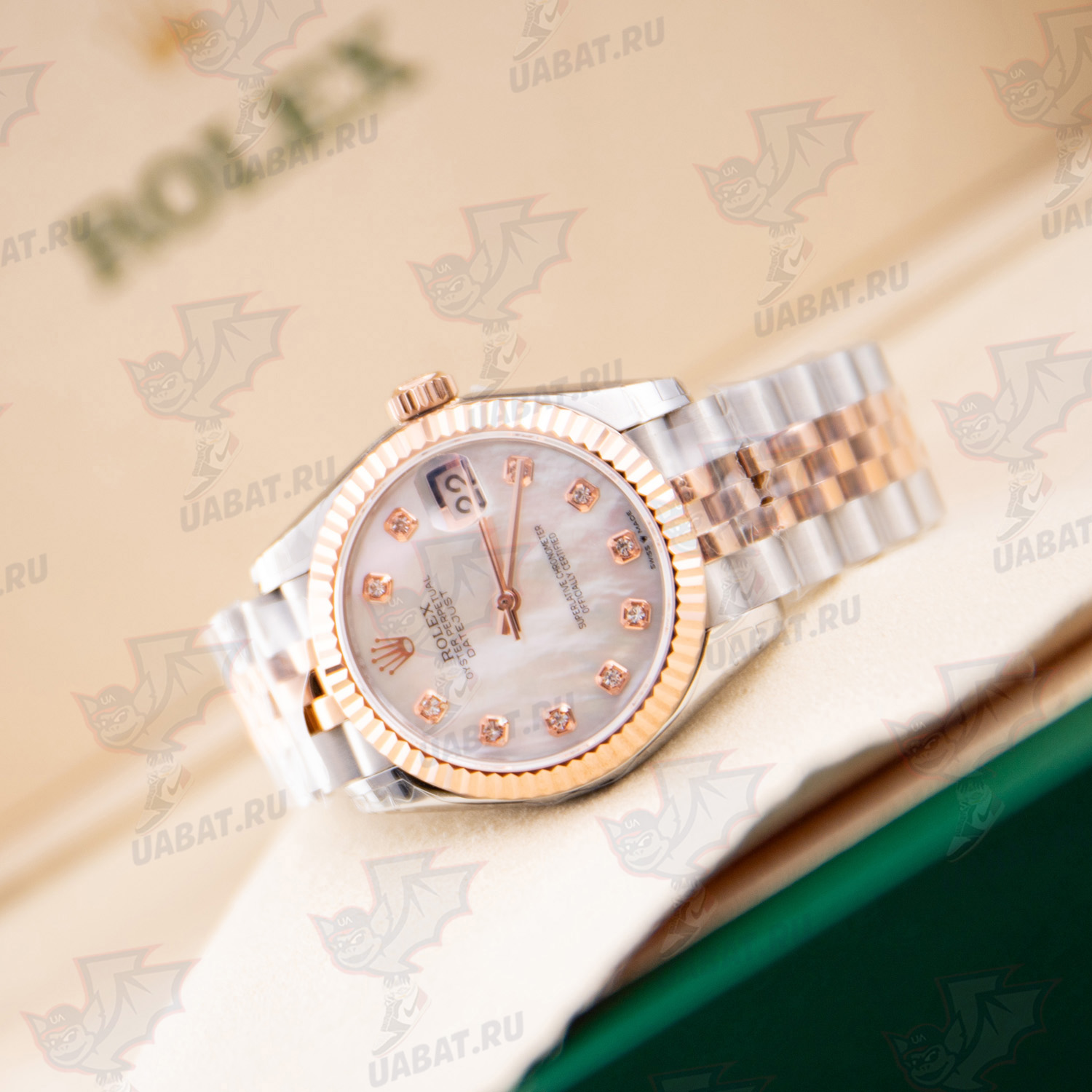 datejust 31mm mop 278271 rose gold & steel jubilee mop Di*m*nd dial