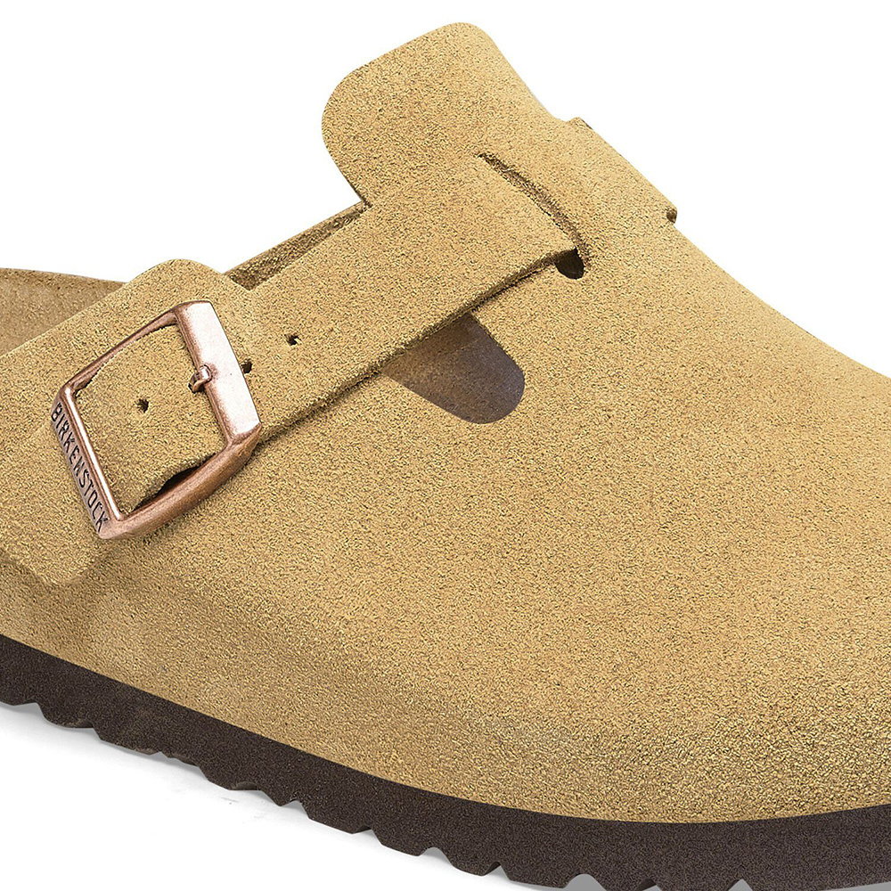 Birkenstock Boston Suede Leather Sneakers “Latte Cream”