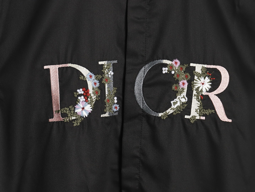 D*or gradient floral embroidered shirt long sleeves tsk1