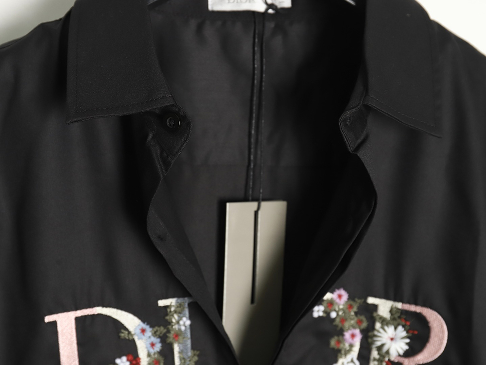 D*or gradient floral embroidered shirt long sleeves tsk1