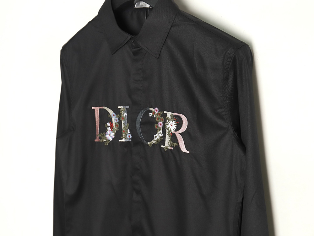 D*or gradient floral embroidered shirt long sleeves tsk1