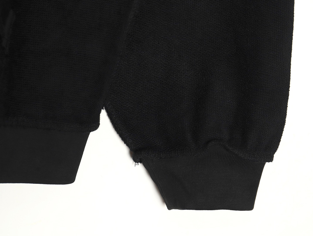 Ba*len*cia*ga reverse embroidered double ring zipper hooded jacket