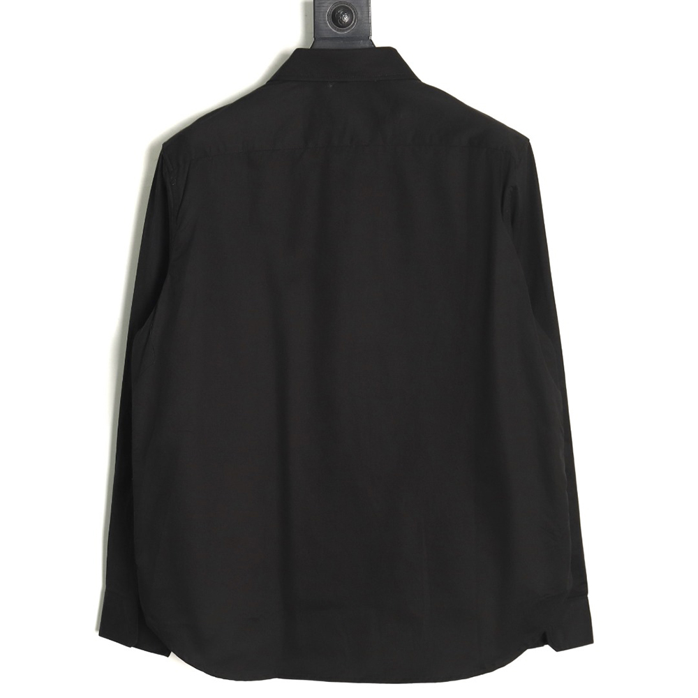 L0ew* tricolor embroidered long-sleeved shirt tsk2