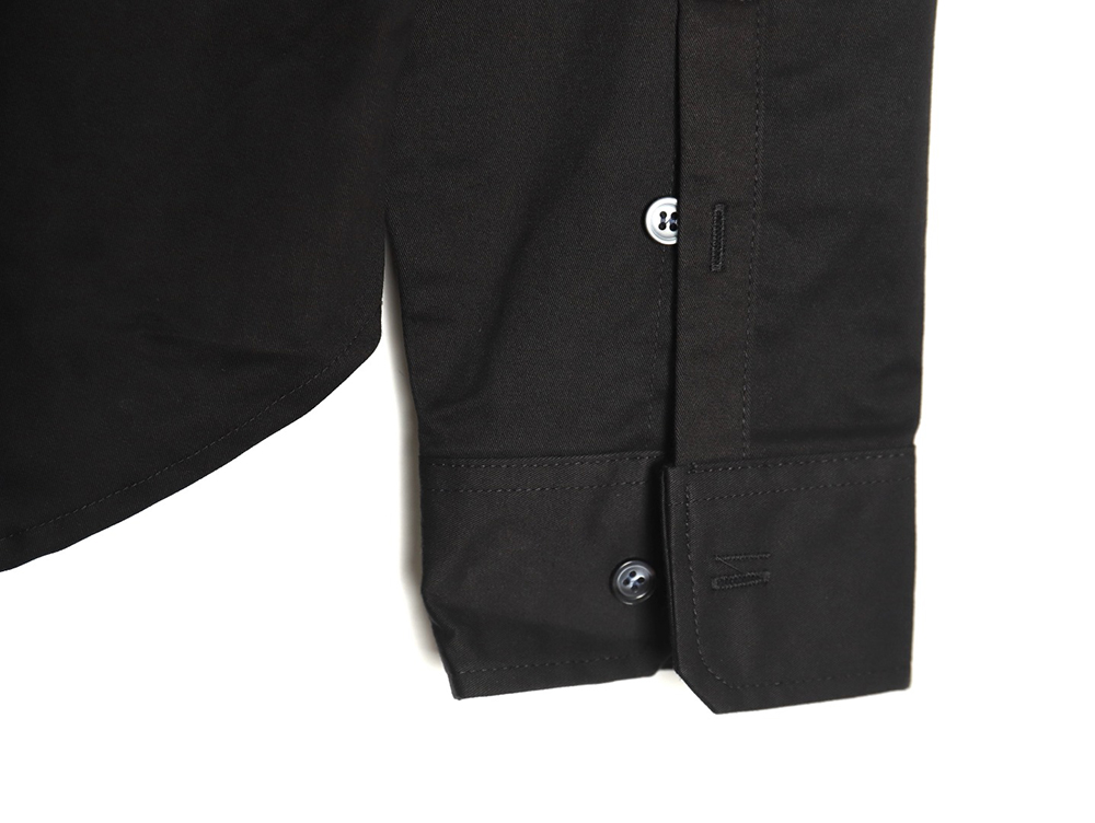 L0ew* tricolor embroidered long-sleeved shirt tsk2