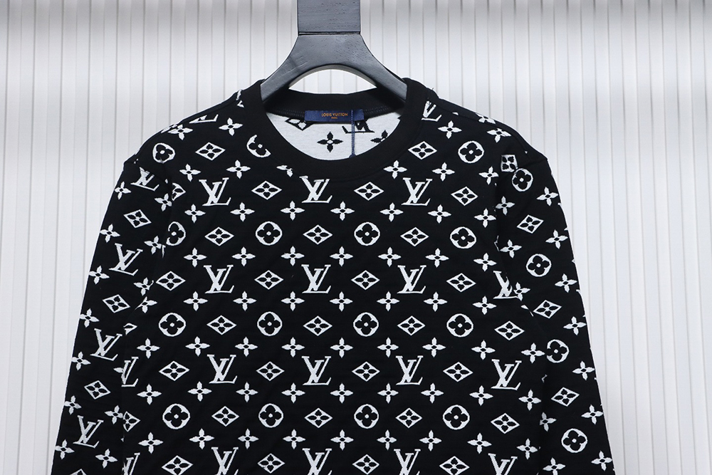 l0*is V*t0n all over logo jacquard crew neck sweatshirt