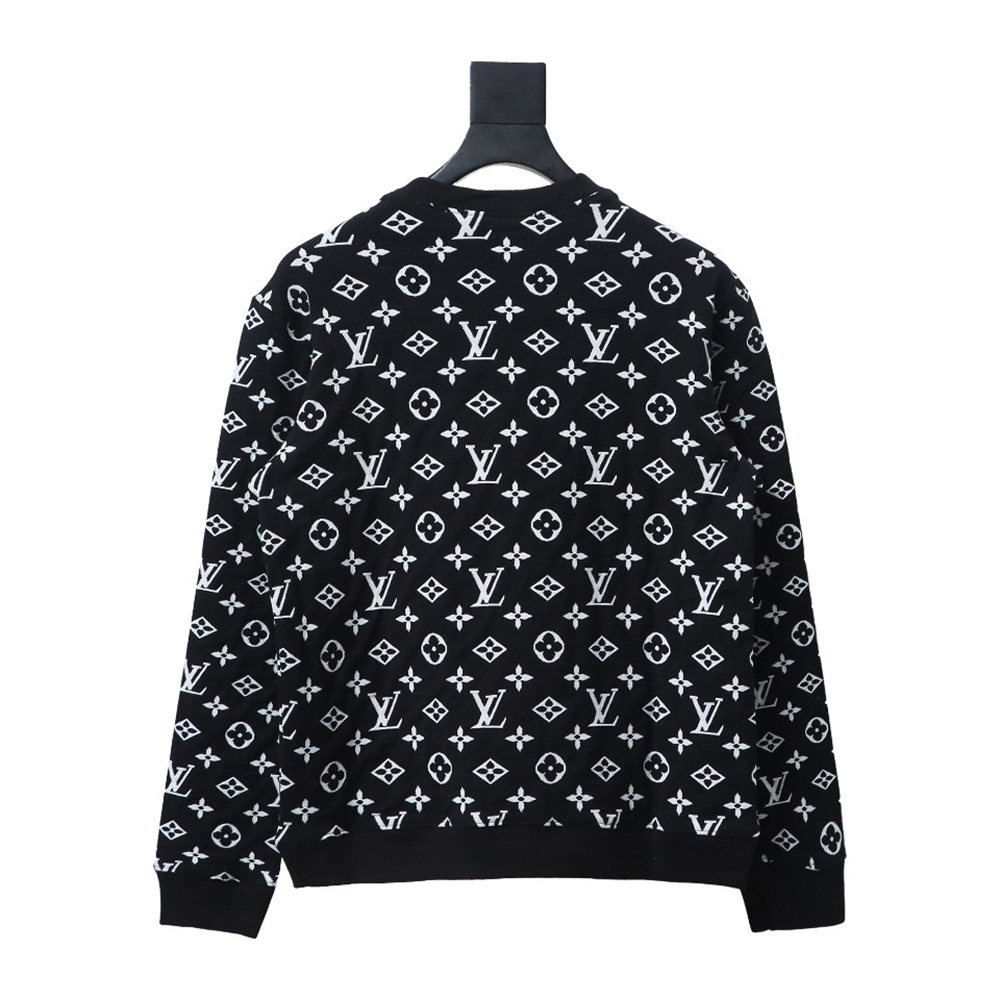 l0*is V*t0n all over logo jacquard crew neck sweatshirt