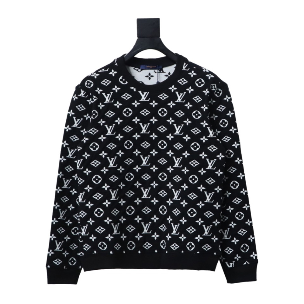 l0*is V*t0n all over logo jacquard crew neck sweatshirt