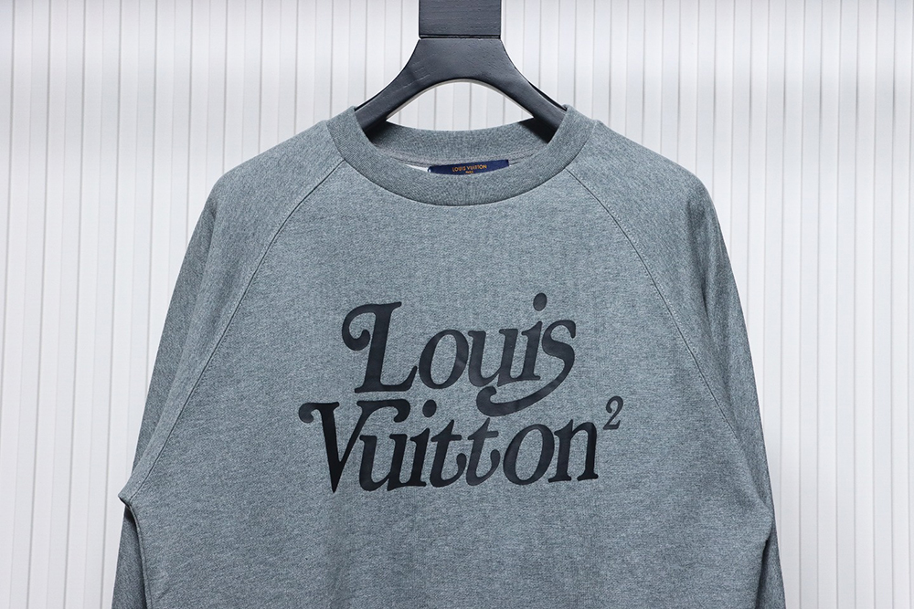 l0*is V*t0n & nigo grey raglan sleeve crewneck sweatshirt