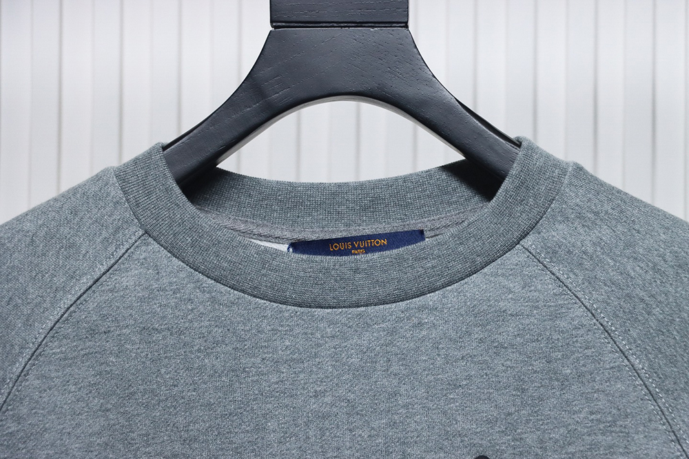 l0*is V*t0n & nigo grey raglan sleeve crewneck sweatshirt