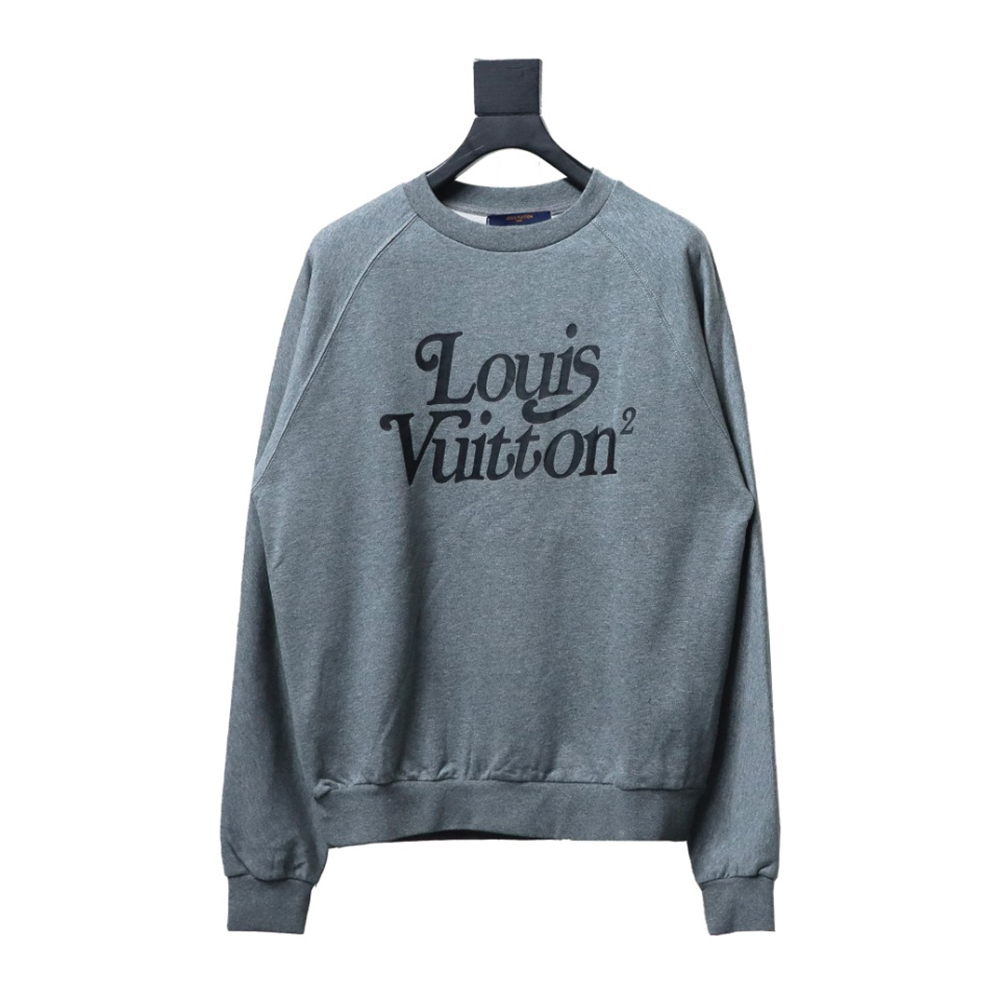 l0*is V*t0n & nigo grey raglan sleeve crewneck sweatshirt