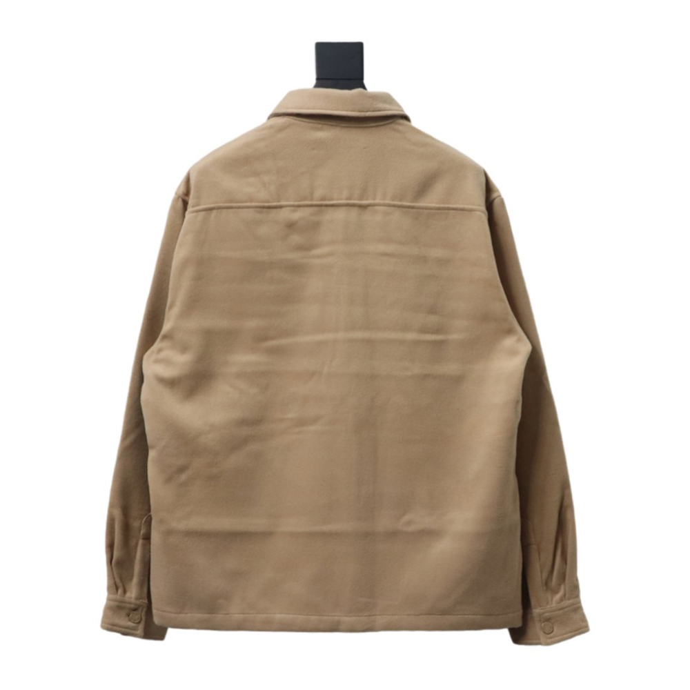 l0*is v*t0n double-F**ed cashmere khaki jacket