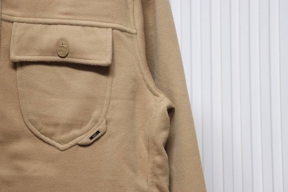 l0*is v*t0n double-F**ed cashmere khaki jacket