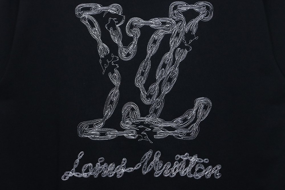 l0*is V*t0n embroidered logo crew neck sweatshirt tsk1