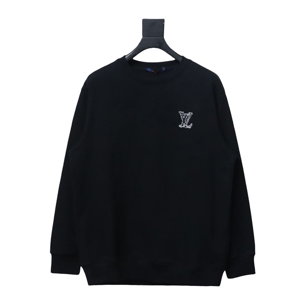 l0*is V*t0n embroidered logo crew neck sweatshirt tsk1