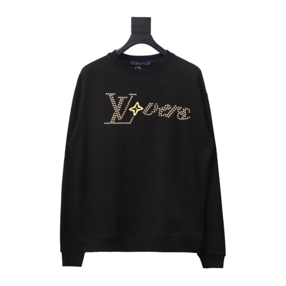 l0*is V*t0n long-sleeved sweatshirt with metal studs