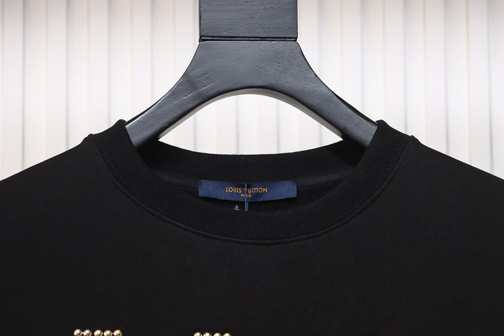 l0*is V*t0n long-sleeved sweatshirt with metal studs