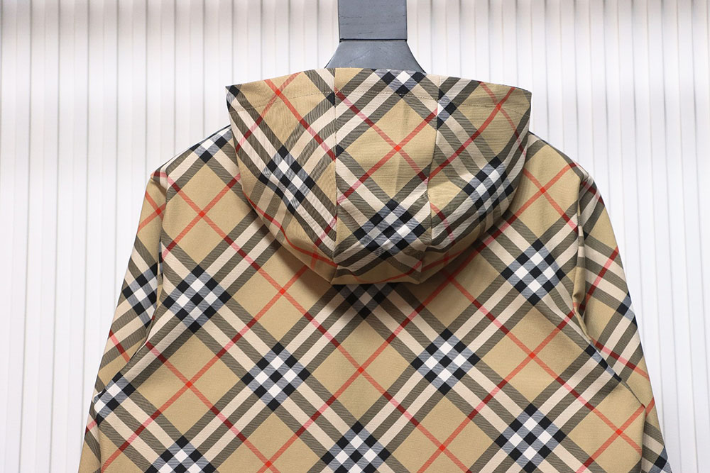 B**rry check warhorse reversible hooded jacket