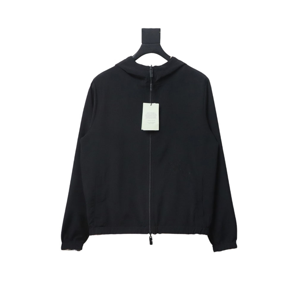 B**rry check warhorse reversible hooded jacket