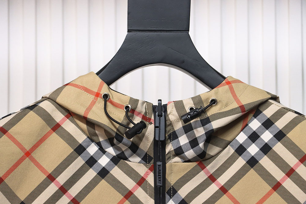 B**rry check warhorse reversible hooded jacket