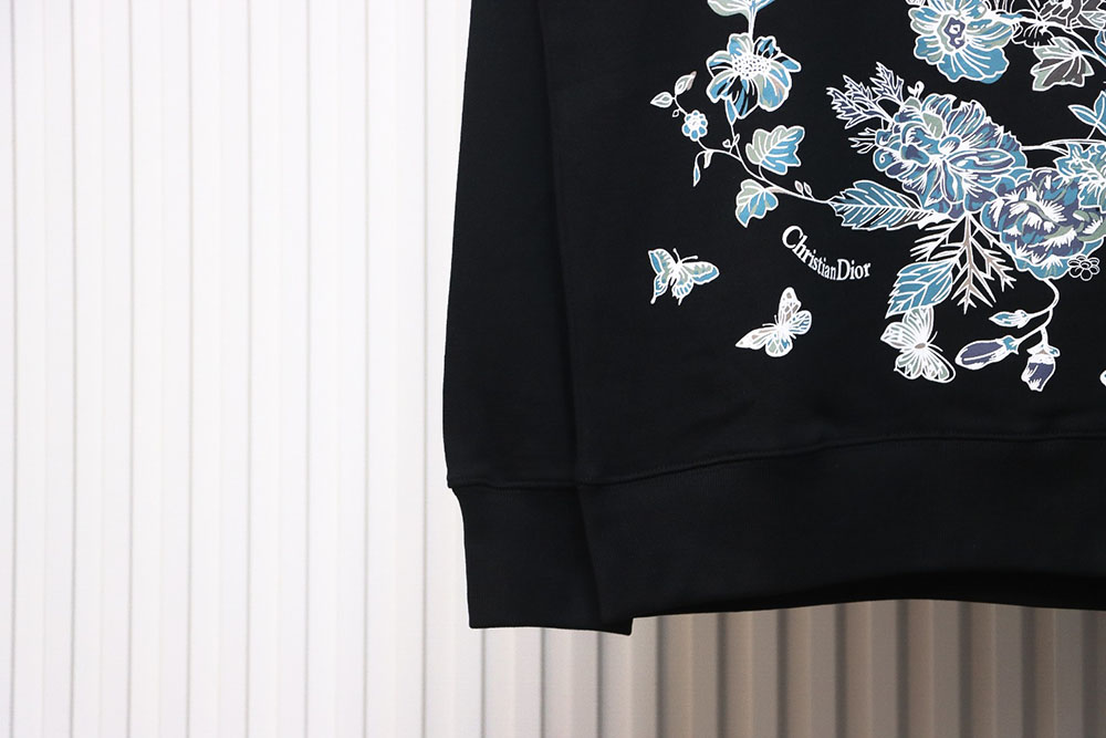 D*or floral butterfly crewneck sweatshirt tsk1