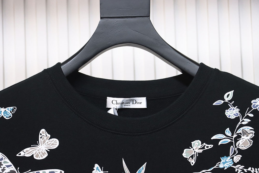 D*or floral butterfly crewneck sweatshirt tsk1