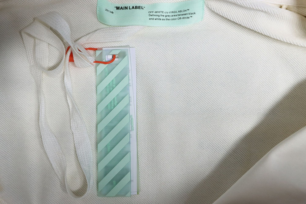 Off-white painting print zip-up hoodie