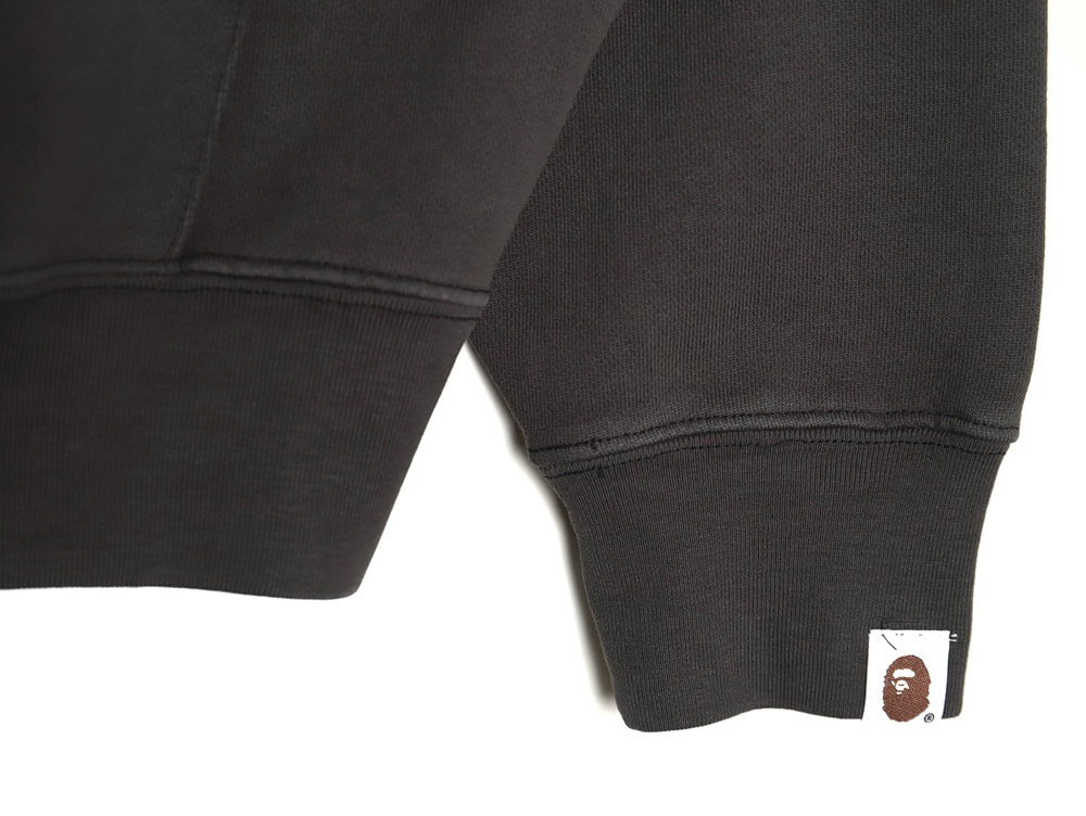 BAPE washed embroidered small logo hoodie TSK1