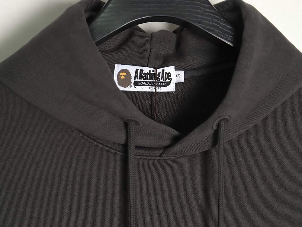 BAPE washed embroidered small logo hoodie TSK1