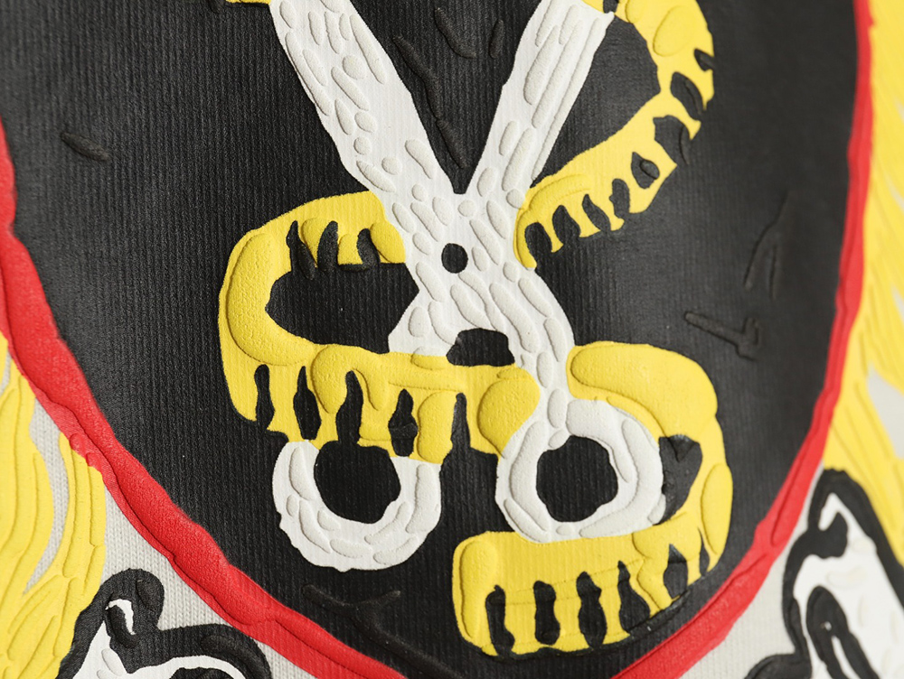 Ba*len*cia*ga scissors foam print short sleeves