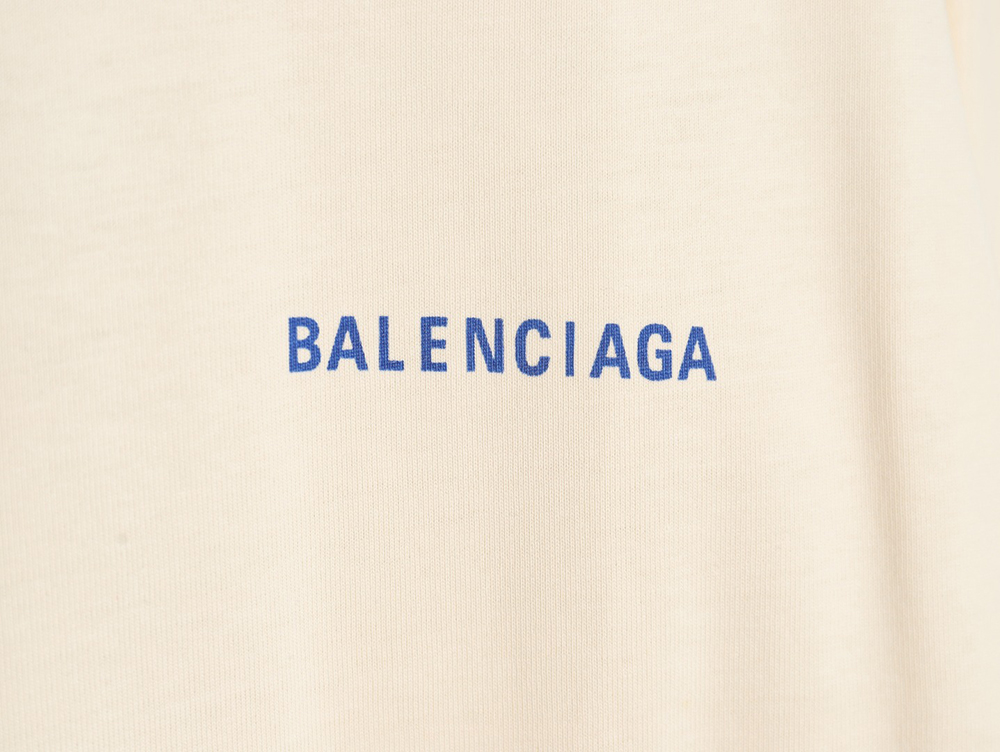 Ba*len*cia*ga lettering print short sleeves