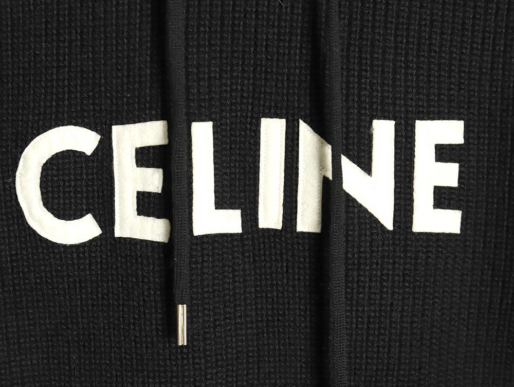 Ce**e felt lettering hooded sweater tsk1