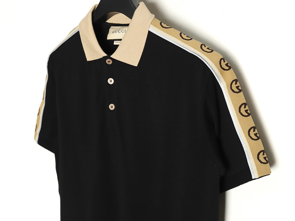 G*u*i reflective webbing polo short sleeve tsk1