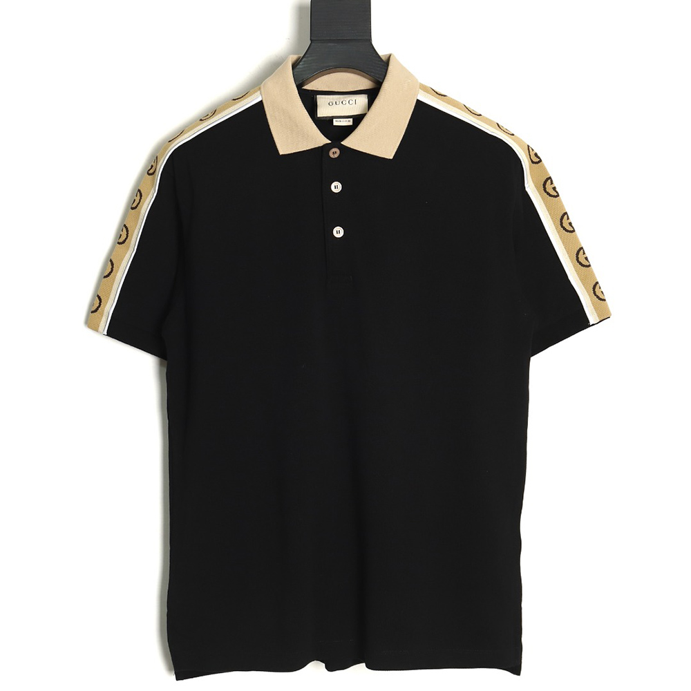 G*u*i reflective webbing polo short sleeve tsk1