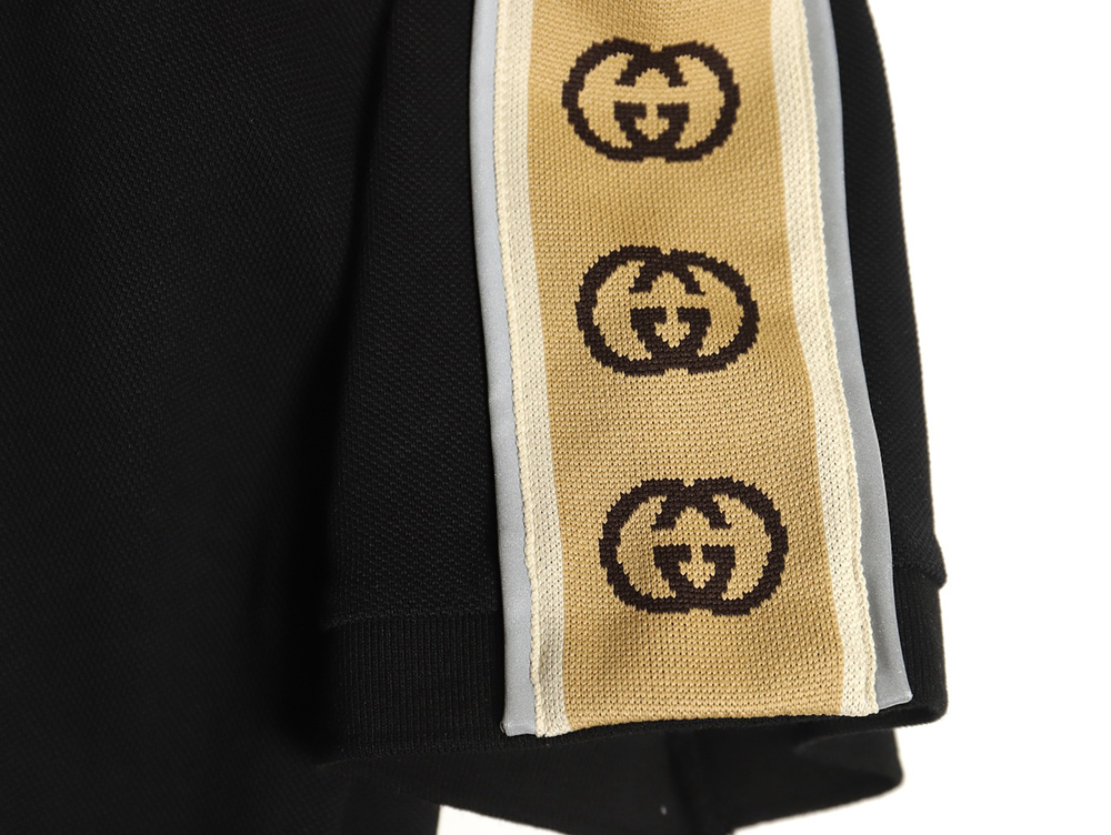 G*u*i reflective webbing polo short sleeve tsk1