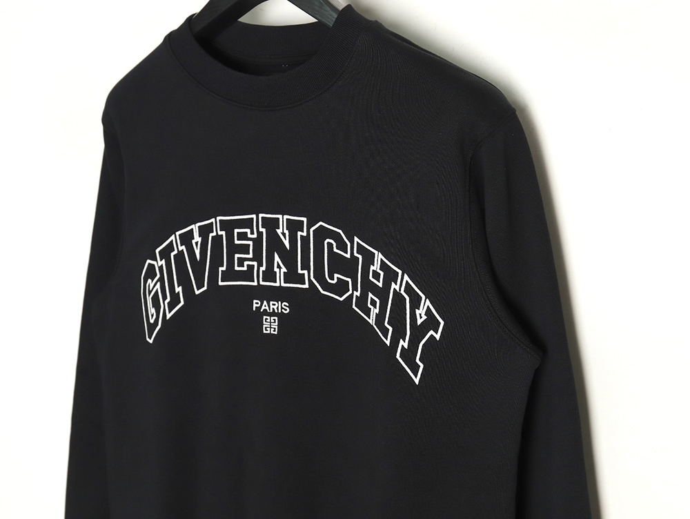 Givenchy Curved English Embroidery Round Neck Sweatshirt