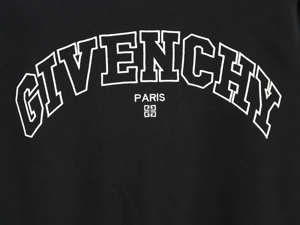 Givenchy Curved English Embroidery Round Neck Sweatshirt