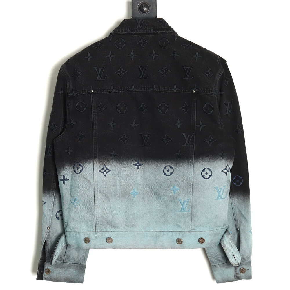 l0*is V*t0n gradient jacquard denim jacket