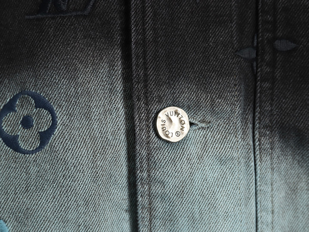 l0*is V*t0n gradient jacquard denim jacket