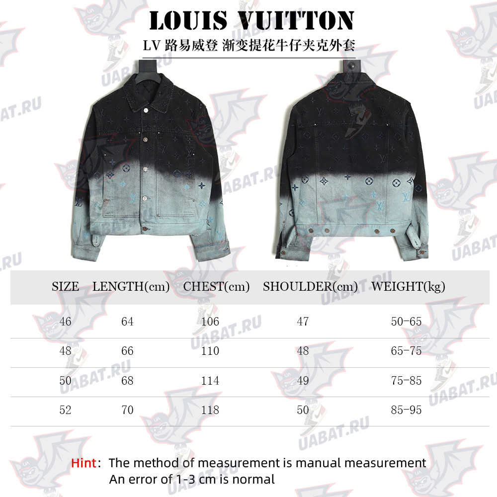l0*is V*t0n gradient jacquard denim jacket