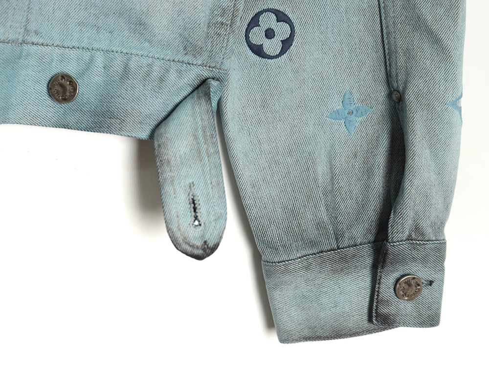 l0*is V*t0n gradient jacquard denim jacket