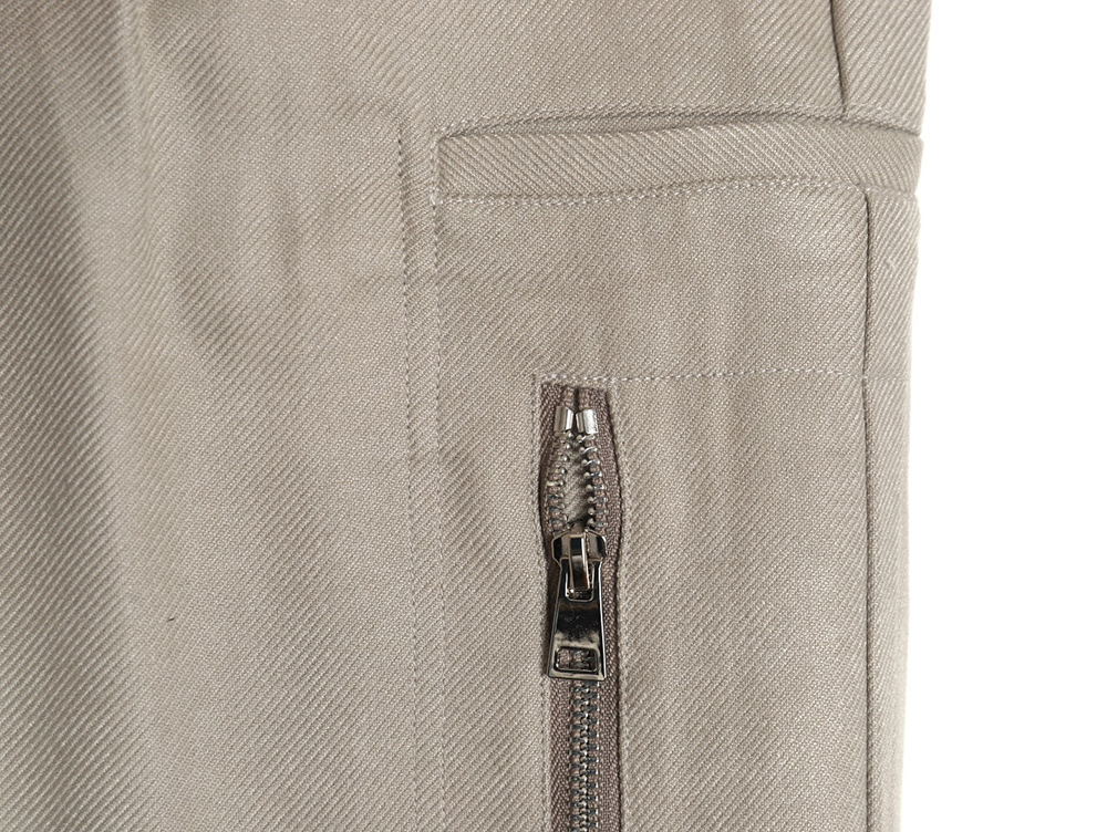 Ami Paris wool zip-up tailored trousers