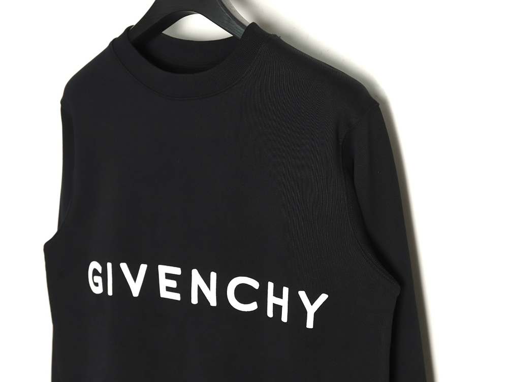 Givenchy round neck sweatshirt with front and back 3D embroidery
