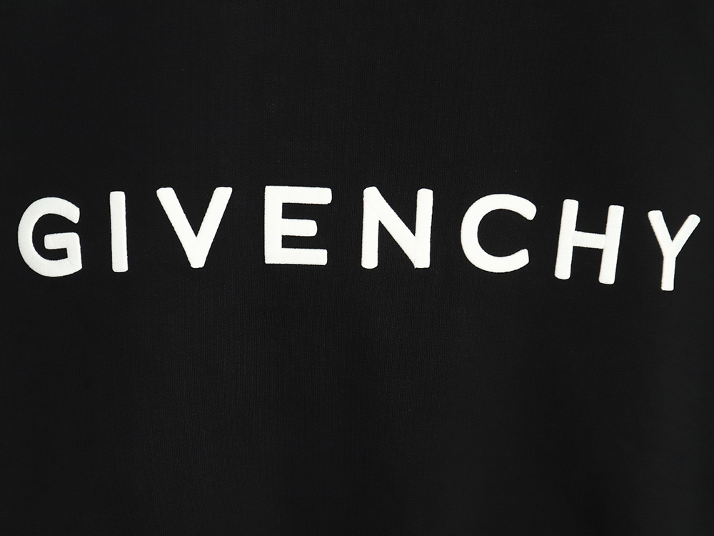 Givenchy round neck sweatshirt with front and back 3D embroidery