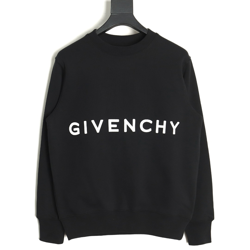 Givenchy round neck sweatshirt with front and back 3D embroidery