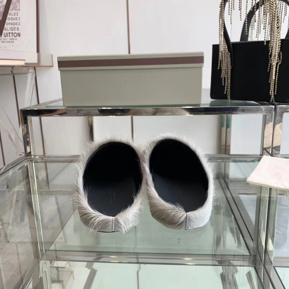 MARNI Fussbett Sabot Calf-Hair Backless Loafers