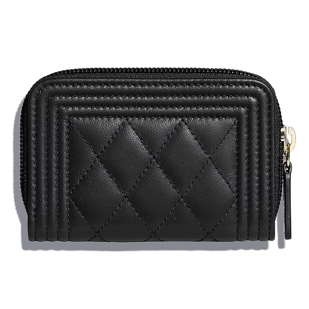 Ch*el boy zipped coin purse y07659 7.4*11*2cm